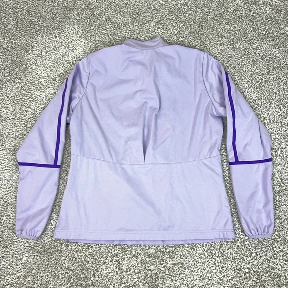 Nike Jacket Womens Large Purple Golf 1/4 Zip Windbreaker Pullover Lightweight - Picture 6 of 9